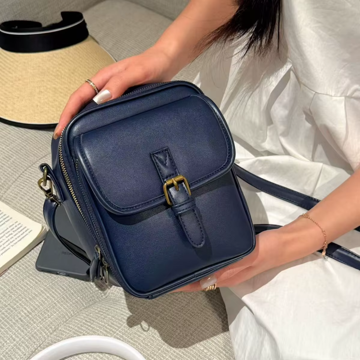 The Luxe Vegan Leather Crossbody v2