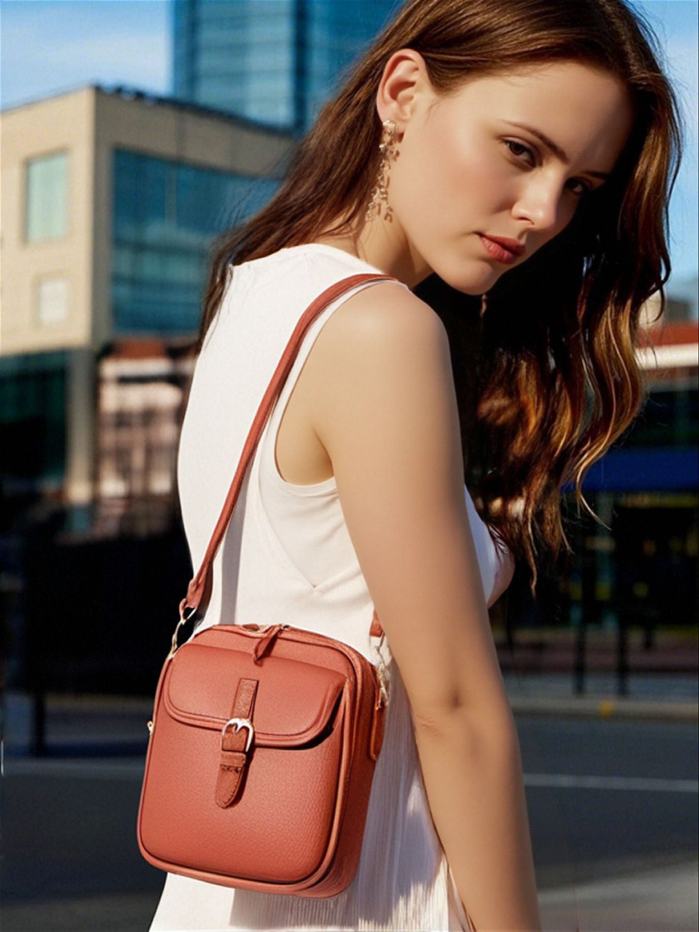 The Luxe Vegan Leather Crossbody