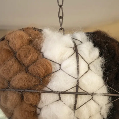 Handmade Alpaca Bird Nesting Heart