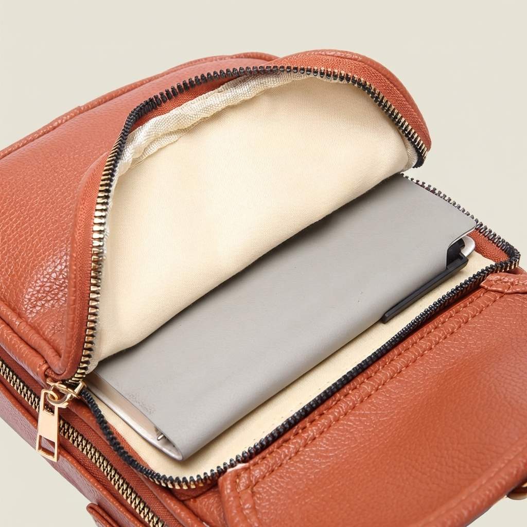 The Luxe Vegan Leather Crossbody