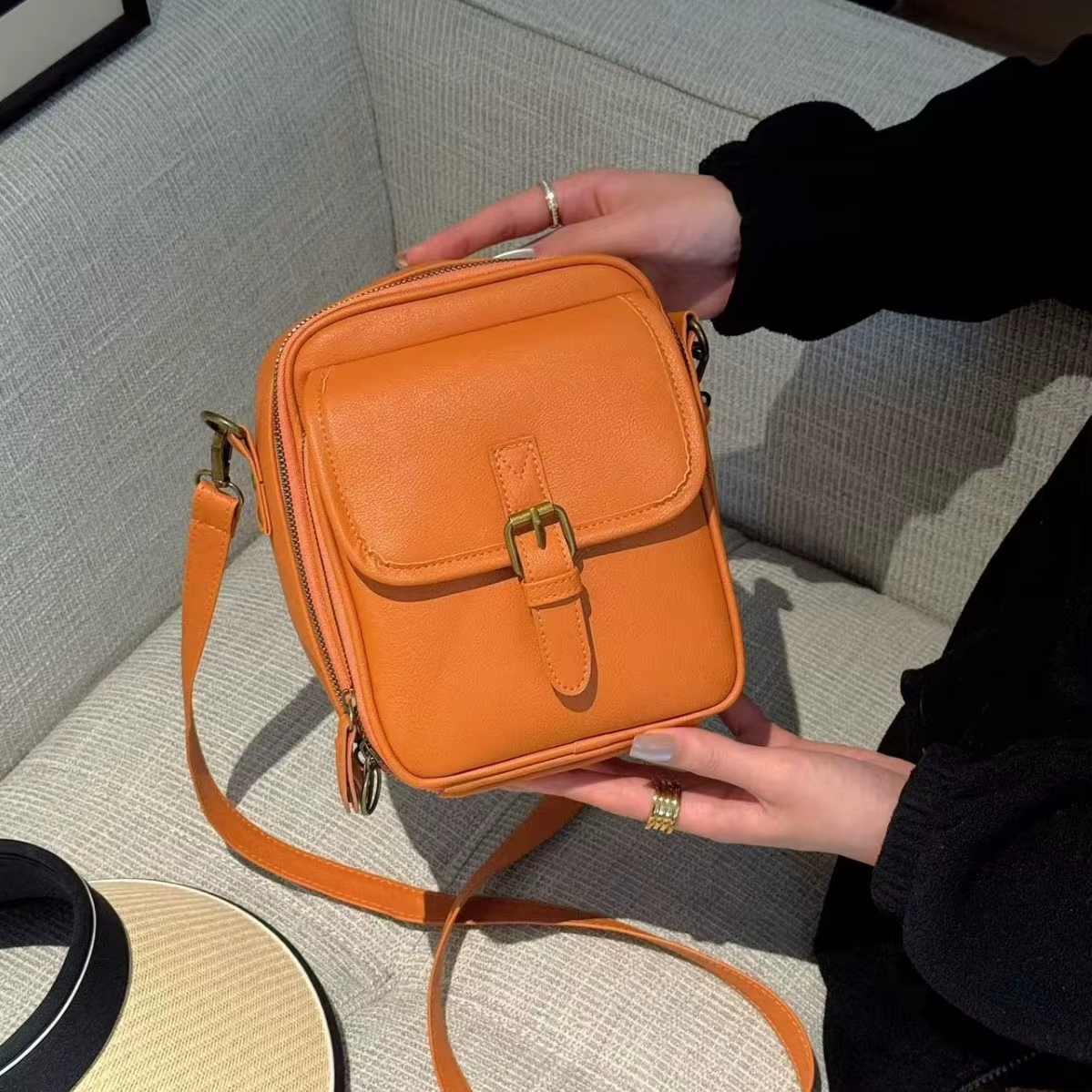 The Luxe Vegan Leather Crossbody v2