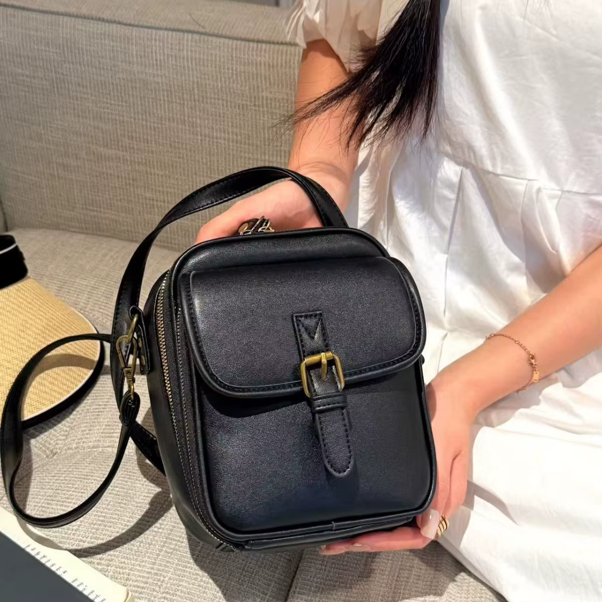 The Luxe Vegan Leather Crossbody v2